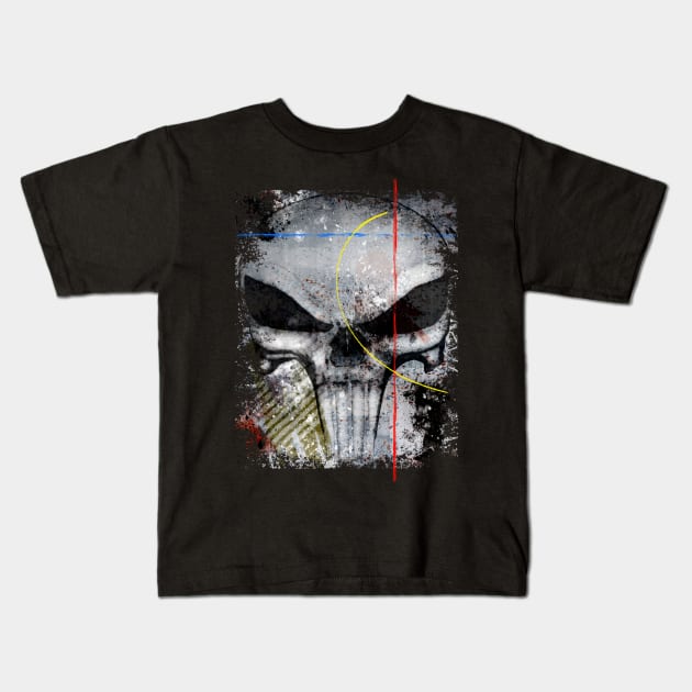 Abstract Skull Kids T-Shirt by asaiphoto